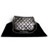 Black and grey canvas two-tone CHANEL jumbo bag