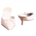 Mules in pink lambskin CHANEL T 36