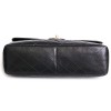 CHANEL jumbo vintage black quilted leather bag