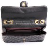 CHANEL jumbo vintage black quilted leather bag