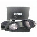 CHANEL T 36 black mules