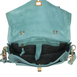 Sac PROENZA SCHOULER cuir turquoise