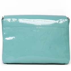 Sac Varenne de LANCEL  cuir verni turquoise