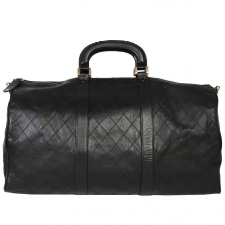 sac keepall CHANEL en cuir matelassé