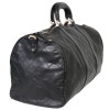 Sac weekender CHANEL en cuir matelassé noir