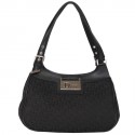 Christian Dior black monogram canvas bag