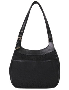 Christian Dior black monogram canvas bag