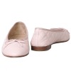 Ballerines CHANEL T 39.5 matelassées en cuir grainé rose 