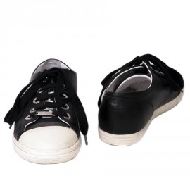 Sneakers CHANEL T 38 black lambskin