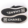 Sneakers CHANEL T 38 black lambskin