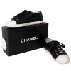 Sneakers CHANEL T 38 black lambskin