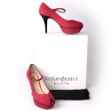 Escarpins YVES SAINT LAURENT t 36 "Tribute 75" rouge profond