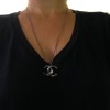 Necklace CHANEL CC notched ruthenium