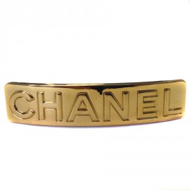 Barrette CHANEL gold metal