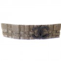 Blackened Barrette CHANEL linked Golden and silver CC