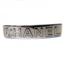 Barrette CHANEL métal argenté 