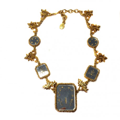 Collier CHRISTIAN LACROIX miroirs Vintage