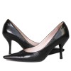 CHANEL shoes 36.5 T smooth lambskin black