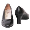 Escarpins CHANEL T 36.5 cuir d'agneau lisse noir