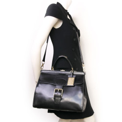 Sacoche RALPH LAUREN cuir noir