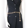 Belt string CHANEL Vintage gold brass