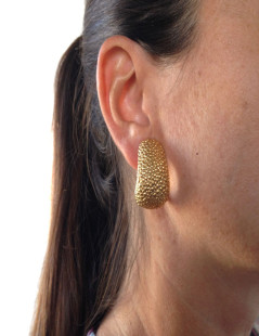  GOOSSENS Vintage clip-on earrings in gilded metal