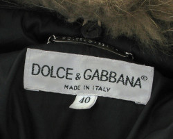 DOLCE GABBANA & 40 IT removable collar down jacket by Marmot of Russia