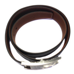 Ceinture HERMES en cuir marron