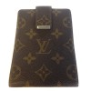 Porte chéquier LOUIS VUITTON en toile enduite monogrammée et cuir