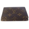 Porte cartes de visite LOUIS VUITTON en toile enduite monogrammée