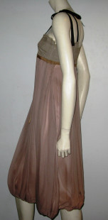 MARNI dress in beige and old Silk rose T40 it