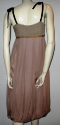 MARNI dress in beige and old Silk rose T40 it