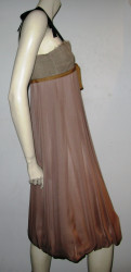 MARNI dress in beige and old Silk rose T40 it