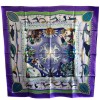 Square HERMES "Life in the far North" Purple silk