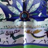 Square HERMES "Life in the far North" Purple silk