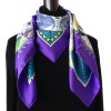 Square HERMES "Life in the far North" Purple silk