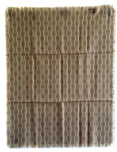 Scarf HERMÈS vintage beige pattern: wool