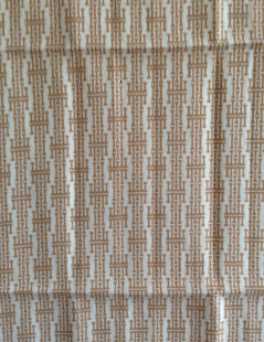 Scarf HERMÈS vintage beige pattern: wool