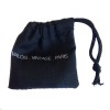 Foulard YVES SAINT LAURENT noir et or