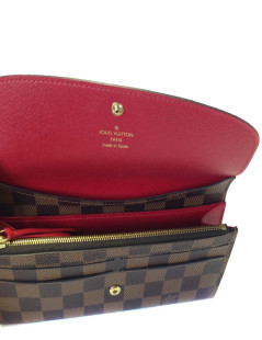 LOUIS VUITTON checkerboard pattern coated canvas wallet