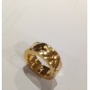 bague chanel matelassée en or jaune t49