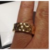 bague chanel matelassée en or jaune t49