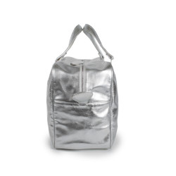 Sac COURREGES en cuir lamé argent