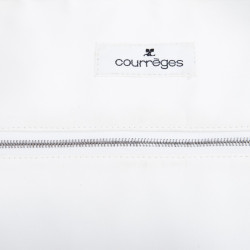 Sac COURREGES en cuir lamé argent