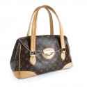 LOUIS VUITTON monogram Brown and beige leather canvas bag