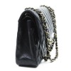 Quilted CHANEL timeless black lambskin bag