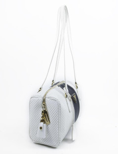 Two-tone perforated leather PRADA bag