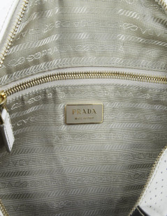 Two-tone perforated leather PRADA bag