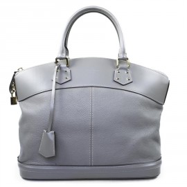 Bag "Lockit" LOUIS VUITTON leather smooth and grained PuTTY