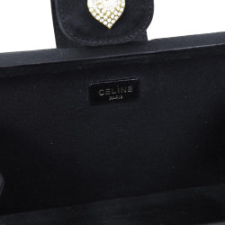 Minaudière CELINE  en velours de soie noir